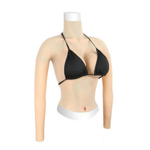 Penjualan laris permainan peran Transvestite pria disamungkan sebagai perempuan baru lengan panjang setengah tubuh silikon prostesis payudara - Product Image 2