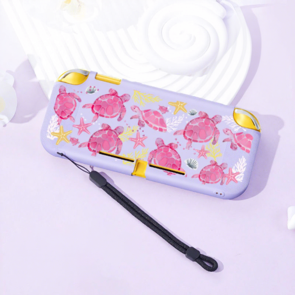 [tortuga rosa púrpura] - cordón de concha suave y agradable para la piel