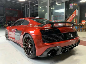 ชุดแต่งคาร์บอนไฟเบอร์สไตล์ใหม่สำหรับ Audi R8 พร้อมดิฟฟิวเซอร์กันชนและสปอยเลอร์อัพเกรด - Product Image 6
