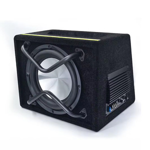Caja de altavoz subwoofer activo de 10 pulgadas para coche, 4 ohmios, mono, alta potencia, caja de madera para mejora de audio - Product Image 5