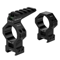 WESTHUNTER WTMK-30-P Supports de lunette à profil moyen pour viseurs optiques, accessoires de montage sur rail de 20 mm avec niveau à bulle