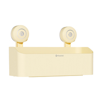 Étagère de Douche Songtai Mr Basket à Ventouse, Style Luxe Léger, Motif Glacé, Matériau PET, 29.4x11.2x16.8 CM