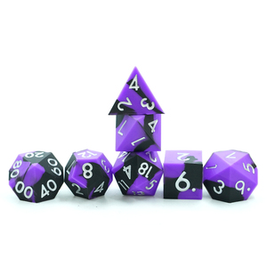 Handmade 7-Piece <b>D20</b> D&d Stress <b>Dice</b> Set 16mm Polyhedral Solid Color Soft Silicone for Tabletop Games - Product Image 4