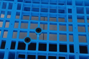 NEXARA 1311 1300*1100*160mm logística de una cara Euro <span class=keywords><strong>pallet</strong></span> <span class=keywords><strong>Rack</strong></span> tres corredores colorido apilamiento cubierta rejilla superficie almacenamiento - Product Image 3