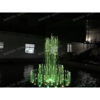 Fontaine d'eau intérieure miniature intelligente à commande PLC avec lumières colorées, idéale pour les fontaines dansantes et les petites fontaines musicales