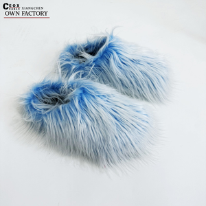 Women's Plush Warm Winter Faux Fur for <strong>Slippers</strong> Mongolian <strong>Wool</strong> Inspired Y2K <strong>Wool</strong> Slides Spicy Girl Imitation Fur for Spring - Product Image 1