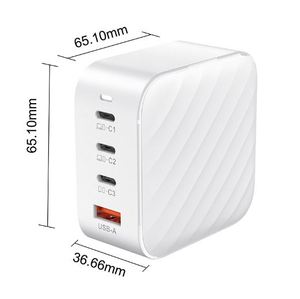Factory Wholesale 100W Gallium Nitride Charger GAN Fast Charger Kit A+<b>C</b> 4-Port <b>Adapter</b> PD Cell Phone Charging Heads - Product Image 6