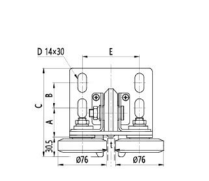 Hiện đại tốc độ cao thang máy đối trọng cán hướng dẫn OX-GL76A giày cho khách sạn & công viên sử dụng vật liệu kim loại - Product Image 2