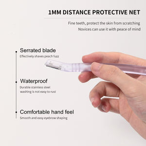 Di alta qualità in acciaio inox lama riutilizzabile di sicurezza per sopracciglia <span class=keywords><strong>rasoio</strong></span> per capelli viso per capelli <span class=keywords><strong>rasoio</strong></span> Set per le signore LLT05 - Product Image 2