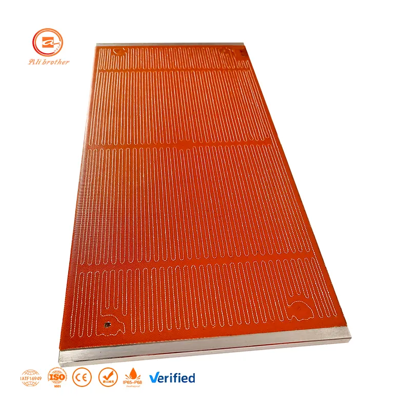 Customized Electrical Heating Pads Silicone Rubber Heater element For aluminum plate