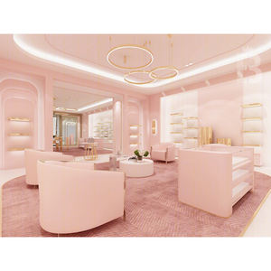 Espositore per borsa e scarpe <span class=keywords><strong>rosa</strong></span> progettato su misura per negozio al dettaglio espositori personalizzati unici - Product Image 4