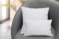 Oreiller en duvet de plumes de canard/oie blanches de haute qualité, garnissage en coton doux et moelleux pour la maison et l'hôtel