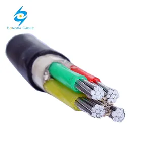 3 Phase Aluminum Power Cable Wire 10 mm 16mm2 25mm 35mm 240 Outdoor 4 Conductors with PVC Jacket