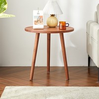 Table basse en bois massif sur mesure, petite table d'appoint pour salon, balcon, chambre, table à thé d'angle pour petite famille
