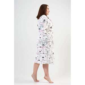 เสื้อคลุมฟลีซสำหรับผู้หญิงไซส์ใหญ่ ลายพิมพ์หมีขั้วโลก ชุดนอนแสนสบาย - Product Image 3