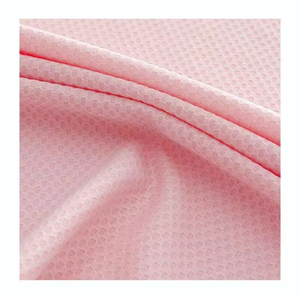 Tissu de sport en maille jacquard extensible 4 directions, 150g, 100% polyester, séchage rapide, motif nid d'abeille 4 sections, respirant et frais - Product Image 1