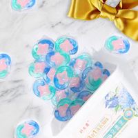 Dr.Easy Capsules de lessive liquide parfum lavande, respectueuses de l'environnement, jetables, pour vêtements et tissus délicats