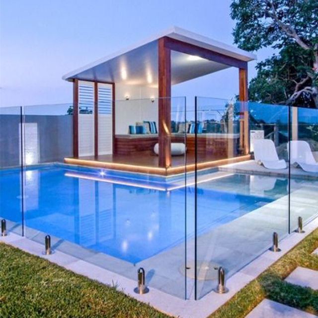 Glass Railing Aluminum Outdoor Top Mounted