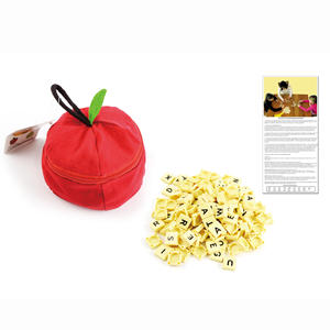 Papan Puzzle Desktop anak-anak, permainan belajar bahasa Inggris 144 buah Scrabbles plastik cerdas papan ubin, kata mengeja - Product Image 3