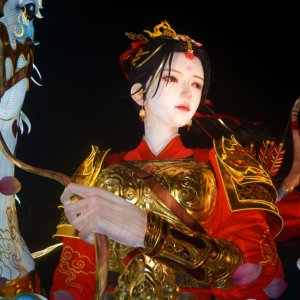 Lanterne de festival LED en tissu de soie sculptée à la main, personnages <span class=keywords><strong>Mulan</strong></span> et cheval en 3D, pour parc à thème - Product Image 5