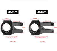 Stang Sepeda Gunung CNC |   Riser Pendek 31.8mm 0 Derajat Model Paduan Aluminium
