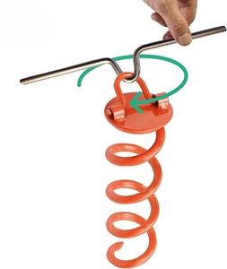 57681AB # <span class=keywords><strong>Ancre</strong></span> de sol en spirale en acier galvanisé - Extrêmement durable pour sécuriser les animaux, les tentes, les auvents, les abris de voiture, les balançoires - Product Image 4