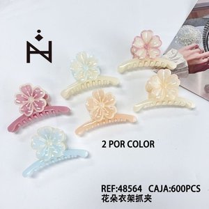 Clip per capelli con fermaglio a forma di fiore, 2 per colore, colori pastello, per donne e ragazze - Product Image 1