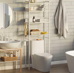 Fábrica personalizada buena calidad capa al por mayor último soporte baño organizador almacenamiento inodoro estante - Product Image 5