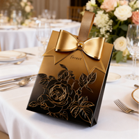 Hochzeit Candy Box Weiß Vintage Französisch Hand Champagner Bogen Textur Jubiläum Festival Papier