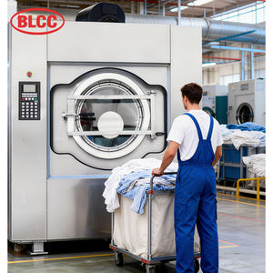 غسالة ملابس تجارية BLCC بسعة 50 كجم للفنادق وغسالة تحميل أمامي بسعة 100 كجم لمعدات الغسيل - Product Image 1