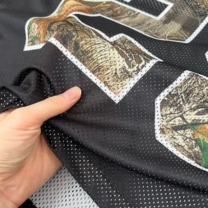 Custom Streetwear V Neck Print Boxy <b>T</b>-<b>shirt</b> Set Nylon Straight Leg Baggy Sweatpants Set Camo Oversized Men's <b>Shirt</b> And Pants Set - Product Image 5