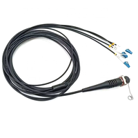 Outdoor 5G IP67 Rated Stainless Steel ODC to ODC LC Tactical Armored Fibre Optical Patch Cable with Drum for Broadcast 2/4 Cores