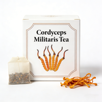 Poudre d'extrait de Cordyceps Militaris de qualité alimentaire, emballage OEM/ODM, thé au Cordyceps Militaris