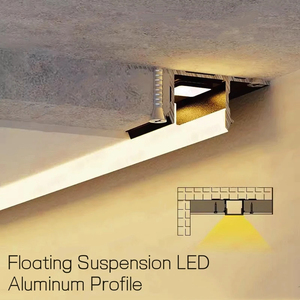 F/X/Z-Type Ceiling Shadow Line <strong>LED</strong> Aluminum Profile Plasterboard Edge Trim Channel Wall <strong>Corner</strong> Stair Decoration Bar Strip <strong>Lights</strong> - Product Image 2