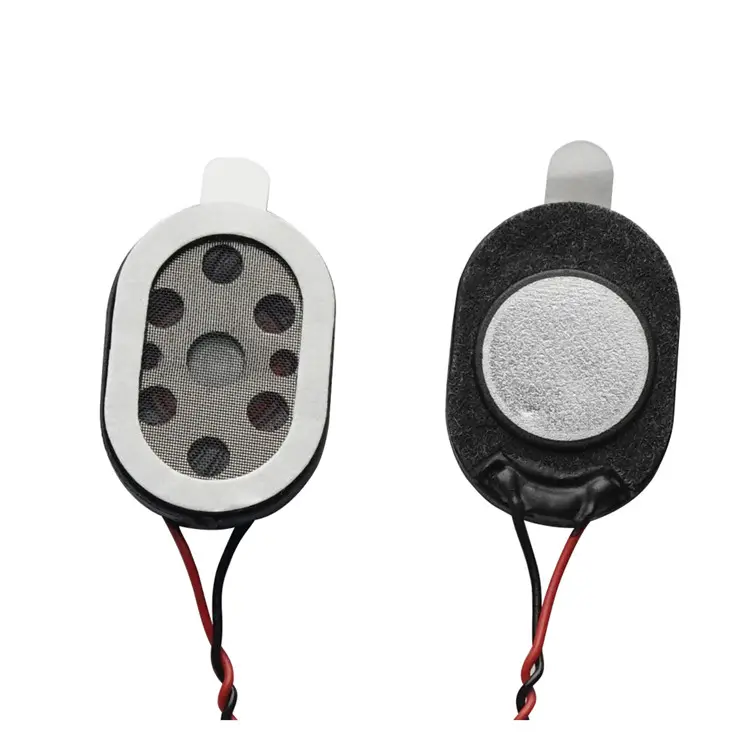 Werkseitiger Spot 20mm 8Ohm 1W Kunststoff gehäuse Ovaler innerer magnetischer Lautsprecher treiber, der gerade Linie für Kopfhörer lautsprecher schweißt
