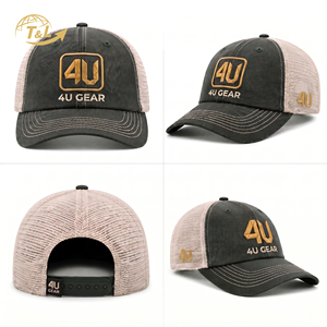 Gorras Trucker de 6 Paneles al por Mayor 4u, Gorra Deportiva de Algodón para Hombre, Gorra Trucker de Malla con Logotipo Personalizado Bordado - Product Image 6