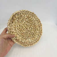 Set de table rond fait main résistant à la chaleur, écologique, design champêtre, durable, antidérapant, décoration intérieure écologique