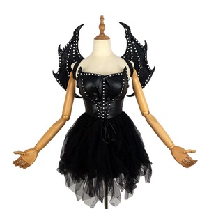 Vestido con alas de diablo iluminadas con LED, disfraz de demonio brillante para cosplay, Halloween, actuaciones en escenario - Product Image 6