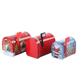 Wholesale mini mailbox shaped chocolate packaging house tin box