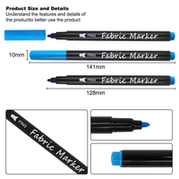 Marqueurs textiles effaçables à l'eau KHY, solubles dans l'air, ensemble de 4 stylos marqueurs textiles lavables