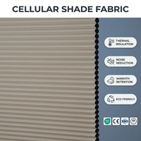 Tissu alvéolé ignifuge et imperméable, tissu occultant cellulaire uni résistant au feu pour projets hôteliers