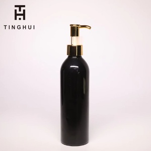 Botella de Plástico PET Vacía de 100ml, 250ml, 300ml, 500ml con Bomba Dosificadora Dorada, Botella Transparente Blanca o Ámbar para Champú o Aceite Limpiador - Product Image 4