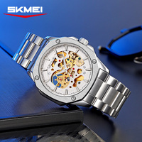 Hochwertige Edelstahl-Armbanduhr mit Japan-Uhrwerk Automatikuhr OEM Anpassbares Logo 3ATM Wasserdicht Mechanische Uhren für Herren