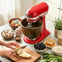 Bol en bois de noyer avec base en métal, bol à salade en bois profond en forme de U pour fruits et pâtes, décoration moderne pour la cuisine