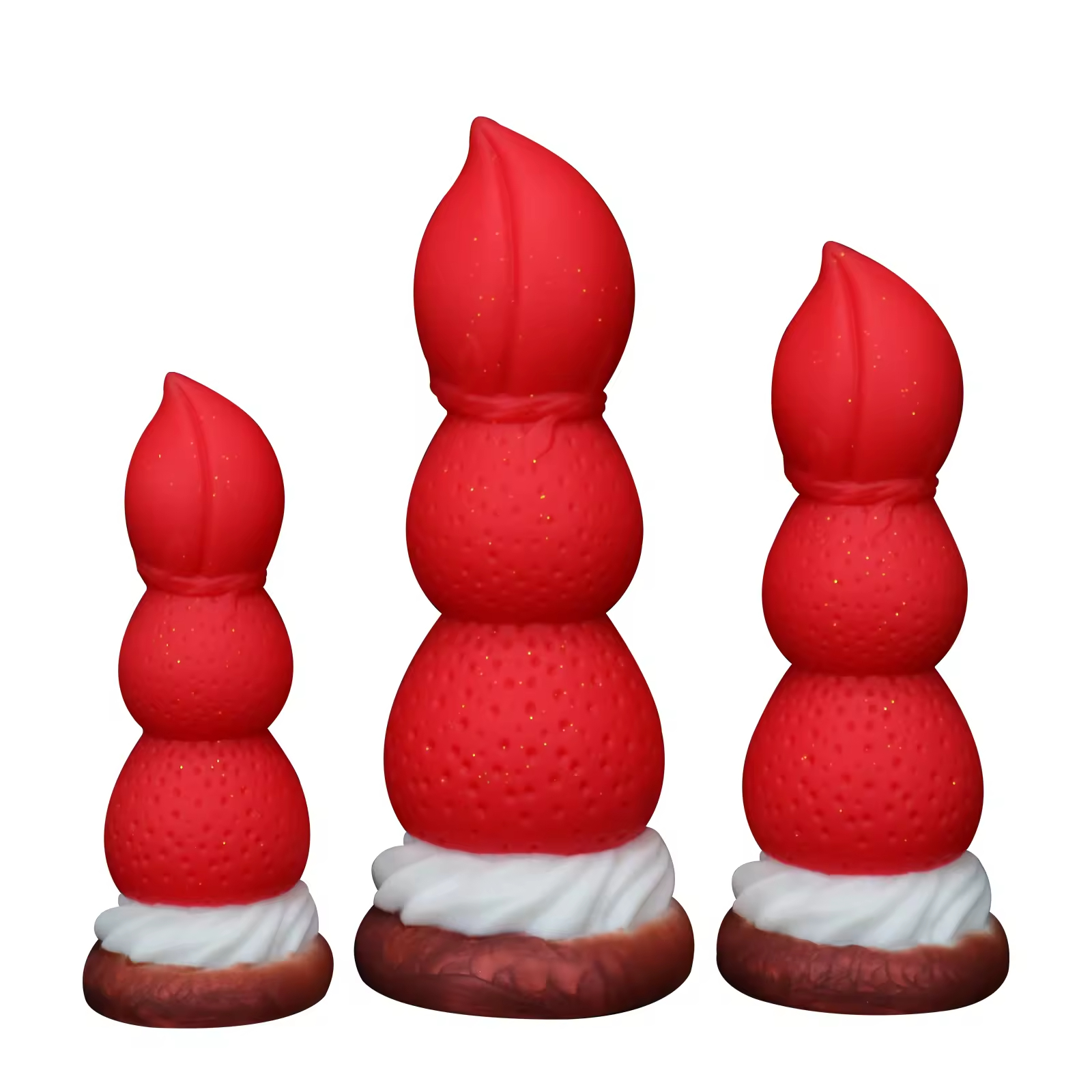 strawberry anal plug Metal Strawberry Bell Butt Plug Smooth Anus Dilator Anal Toy main image 1