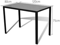 Ensemble de table à manger moderne classique de luxe en métal avec 6 chaises et 1 table extensible pour la maison, l'hôtel, l'appartement