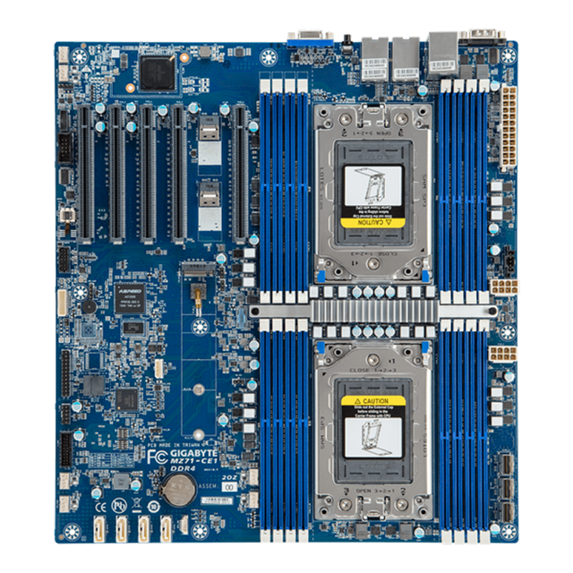 MZ71-CE1 E-ATX Server Motherboard with Dual AMD LGA 4094 Socket SP3,DDR4 Support