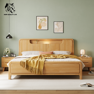 Base de cama king size de madera de 1.5m, diseño único, muebles de dormitorio, precio económico de fábrica en China, gran stock, envío directo, cama queen. - Product Image 1