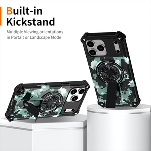 Estuches de teléfono a prueba de golpes para <span class=keywords><strong>Iphone</strong></span> 17 Pro Max 16 Pro Max Soporte de soporte incorporado 2025 - Product Image 2