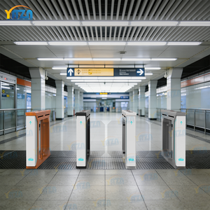 Barrera Abatible Moderna <span class=keywords><strong>de</strong></span> Acero Inoxidable 304 para Parque Tecnológico y Museo, Entrada Rápida <span class=keywords><strong>de</strong></span> 0.2s, Torniquete <span class=keywords><strong>de</strong></span> Velocidad <span class=keywords><strong>de</strong></span> 1400mm, Personalización Completa y Envío Rápido - Product Image 2